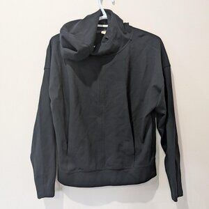Lole Black Pullover Hoodie Women's S Athleisure Pockets  23 inch L w Pockets!